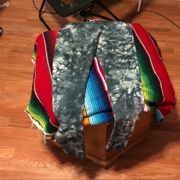 Amazing soft marble slab blue tiedye soft leggings - Picture 5 of 5